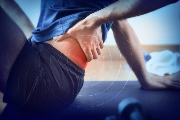 Lumbar pain treatment area